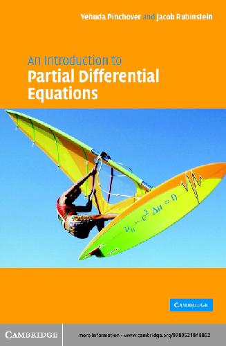 Pinchover An Introduction to Partial Differential Equations Author(s): Y. Pinchover, J. Rubenstein