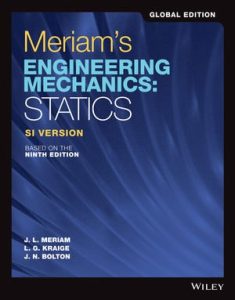 Download Meriam's Statics 9th Edition SI Version, Global edition