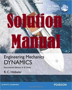 Solution Manual Dynamics in Si Units 14th Edition by Russell Hibbeler