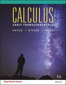 Howard Anton Calculus Early Transcendentals 11th Edition Download