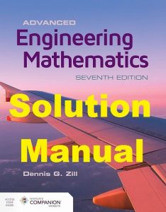 Solution Manual Dennis Zill Advanced Engineering Mathematics 7th Edition 