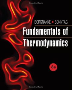 Borgnakke and Sonntag Fundamentals of Thermodynamics 8th edition Download