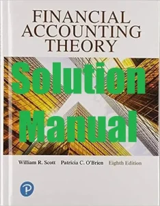 Solution Manual for Financial Accounting Theory 8th Edition William Scott