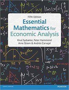 Knut Sydsaeter Essential Mathematics for Economic Analysis 5th Edition