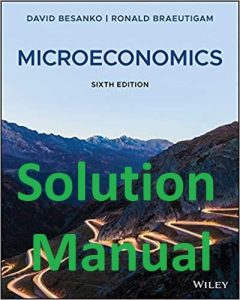 Solution Manual Microeconomics 6th Edition David Besanko Ronald Braeutigam