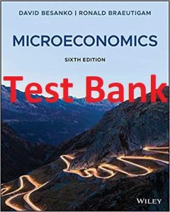 Test Bank for Microeconomics 6th Edition David Besanko Ronald Braeutigam