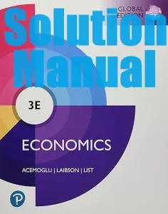 Solution Manual Economics 3rd Global Edition Daron Acemoglu David Laibson