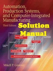 Solution Manual Automation, Production Systems, and Computer-Integrated Manufacturing 3rd Edition Mikell Groover