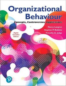 Organizational Behaviour 8th Canadian Edition Nancy Langton and Stephen Robbins