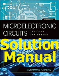 Solution Manual Solution Manual for Microelectronic Circuits 3rd Edition Muhammad Rashid