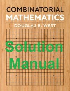 Solution Manual Combinatorial Mathematics Douglas West