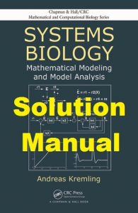 Solution Manual for Systems Biology Andreas Kremling