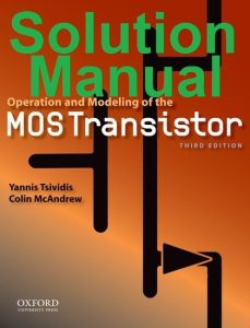 Solution Manual MOS Transistor by Tsividis & McAndrew