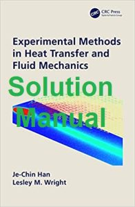 Solution Manual Experimental Methods in Heat Transfer and Fluid Mechanics by Han and Wright