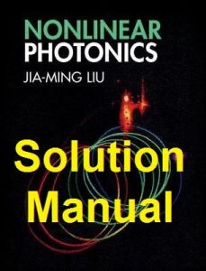 Jia-Ming Liu Nonlinear Photonics Solution Manual