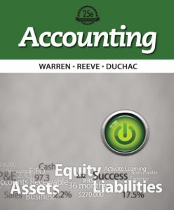 Accounting 25th ed - Carl S. Warren, James M. Reeve, Jonathan E. Duchac - 1375pd54mb