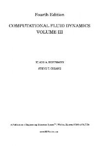 Computational Fluid Dynamics 4th ed - vol3 - Klaus A. Hoffmann, Steve T. Chiang - 183dj1mb
