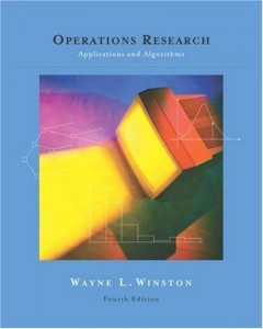 Operations Research, Applications and Algorithms-Wayne L. Winston 4th ed-1434pd8mb