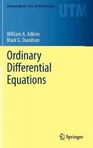 Ordinary Differential Equations-William A. Adkins, Mark G. Davidson-799pd5mb
