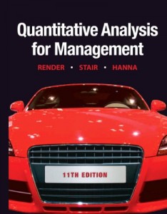 Quantitative Analysis for Management 11th ed - Barry Render, Ralph M. Stair, Michael E. Hanna - 668pd15mb