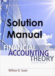 Solution Manual Financial Accounting Theory 7th edition William Scott