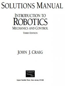 Solution Manual for Introduction to Robotics, Mechanics and Control 3rd edition - John J. Craig154