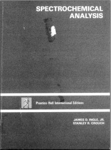 Spectrochemical Analysis - James D. Ingle, Stanley R. Crouch - 609pd