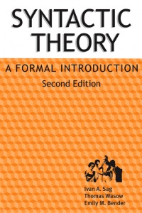 Syntactic theory, a formal introduction 2nd ed - Ivan Sag, Tom Wasow, Emily M. Bender- 607dj4mb